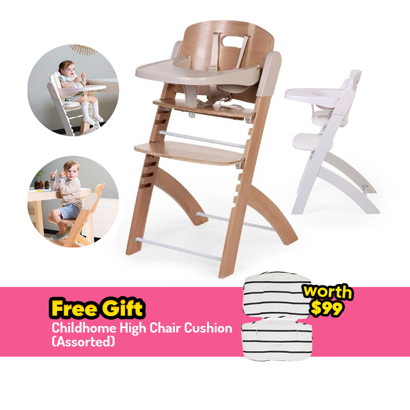 Childhome Evosit High Chair + FREE GIFT
